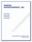 Research paper thumbnail of MARVEL_ENTERTAINMENT_INC_Strategic_Manag.docx