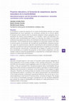 Research paper thumbnail of Proyectos educativos y la formación de competencias. Aportes innovadores de la transferibilidad.pdf