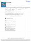 Research paper thumbnail of Visualising ethnography: ethnography's role in art and visual cultures