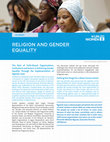 Research paper thumbnail of Religion and Gender Equality (UN Women Brief)