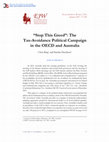 Research paper thumbnail of "Stop This Greed" : The Tax-Avoidance Political Campaign in the OECD and Australia