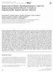 Research paper thumbnail of Expression of Matrix Metalloproteinases 2 and 9 in Regenerating Skeletal Muscle: A Study in Experimentally Injured andmdxMuscles