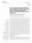 Research paper thumbnail of The Campylobacter jejuni Oxidative Stress Regulator RrpB Is Associated with a Genomic Hypervariable Region and Altered Oxidative Stress Resistance