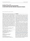 Research paper thumbnail of Prediction of genetic gain and gene diversity in seed orchard crops under alternative management strategies