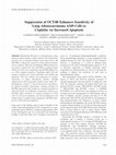 Research paper thumbnail of Suppression of OCT4B enhances sensitivity of lung adenocarcinoma A549 cells to cisplatin via increased apoptosis