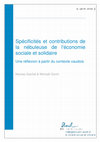 Research paper thumbnail of Spécificités et contributions de la nébuleuse de l'économie sociale et solidaire Une réflexion à partir du contexte vaudois