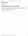 Research paper thumbnail of Making Black History in Alberta Visible: Interview by Donna McKinnon (2017)