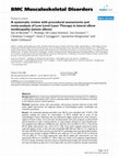 Research paper thumbnail of A systematic review with procedural assessments and meta-analysis of Low Level Laser Therapy in lateral elbow tendinopathy (tennis elbow)