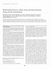 Research paper thumbnail of Relationship between volume status and blood pressure during chronic hemodialysis