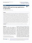 Research paper thumbnail of HRMAS NMR spectroscopy applications in agriculture