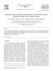 Research paper thumbnail of Interfacial fracture energy measurements for multi-walled carbon nanotubes pulled from a polymer matrix