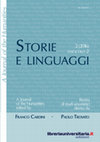 Research paper thumbnail of Storie e linguaggi – Rivista di studi umanistici · A Journal of the Humanities – 2(2016) fascicolo 2