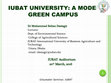 Research paper thumbnail of IUBAT University- A Model Green Campus.pptx