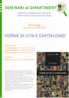 Research paper thumbnail of Università di Torino, Workshop con Rahel Jaeggi: Forme di vita e capitalismo, Torino, paper: : "An Introduction to Jaeggi's Immanent Critique of Capitalism as a Form of Life", February 21th, 2017.