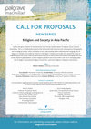 Research paper thumbnail of CALL FOR PROPOSALS: Religion and Society in Asia Pacific