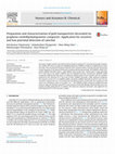 Research paper thumbnail of Preparation and characterization of gold nanoparticles decorated on graphene oxide@polydopamine composite: Application for sensitive and low potential detection of catechol