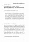 Research paper thumbnail of Neiger, M., Zandberg, E., & Meyers, O. (2010). Communicating Critique: Towards a Conceptualization of Journalistic Criticism. Communication, Culture and Critique, 377-395