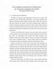 Research paper thumbnail of KETAATAN YANG MEMBAWA KEBERHASILAN : SUATU TELADAN DARI TOKOH DANIEL