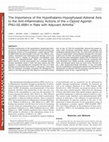 Research paper thumbnail of The importance of the hypothalamo-hypophyseal-adrenal axis to the anti-inflammatory actions of the kappa-opioid agonist PNU-50,488H in rats with adjuvant arthritis