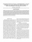 Research paper thumbnail of ASSESSMENT OF COLONY PERFORMANCE THROUGH BROOD AND HONEY MEASUREMENT IN APIS MELLIFERA LIGUSTICA