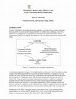 Research paper thumbnail of Management of Cognitive and Affective Trust to Support Collaboration