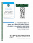 Research paper thumbnail of ALOMORFOS DE LOS MARCADORES DE PERSONAS Y NÚMEROS GRAMATICALES DEL IDIOMA CHORTI'
Artículo de Revista Universitaria