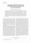 Research paper thumbnail of Forgetting is effortful: Evidence from reaction time probes in an item-method directed forgetting task