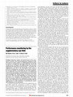 Research paper thumbnail of Performance monitoring by the supplementary eye field