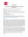 Research paper thumbnail of EAA 2017 - Call for papers: On the margins? Thinking through marginality in the Holocene Mediterranean