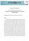 Research paper thumbnail of 41° Encontro Anual da Anpocs. Mesa SPG 19: "Investigações em movimento: estudos migratórios e os desafios da pesquisa de campo"