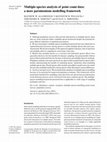 Research paper thumbnail of Multiple-species analysis of point count data: a more parsimonious modelling framework