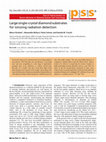 Research paper thumbnail of Large single‐crystal diamond substrates for ionizing radiation detection