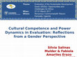 Research paper thumbnail of Cultural Competence and Power Dynamics in Evaluation: Reflections from a Gender Perspective