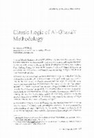 Research paper thumbnail of Classic Logic of Al-Ghazali Methodology