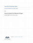 Research paper thumbnail of Access to Justice for Minority Groups