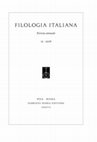 Research paper thumbnail of FILOLOGIA ITALIANA 13 2016