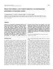 Research paper thumbnail of Mouse chick chimera: A new model to study the in ovo developmental potentialities of mammalian somites