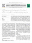 Research paper thumbnail of The PHY domain is required for conformational stability and spectral integrity of the bacteriophytochrome from Deinococcus radiodurans