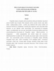 Research paper thumbnail of MINAT MASYARAKAT ISLAM KOTA MANADO UNTUK MENYELESAIKAN PERKARA KEWARISANDI PENGADILAN AGAMA