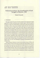 Research paper thumbnail of Politicizing territory: the transformation of land struggle in Okinawa, 1956