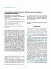 Research paper thumbnail of The Clinical Significance of Freezing While Turning in Parkinson's Disease