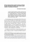 Research paper thumbnail of MITOS FUNDACIONAIS E MARCOS REGULATÓRIOS NA PRÉ-HISTÓRIA DO DIREITO: UM OUTRO OLHAR SOBRE A TEOGONIA DE HESÍODO