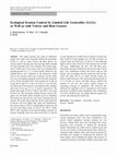 Research paper thumbnail of Ecological Erosion Control by Limited Life Geotextiles (LLGs) as Well as with Vetiver and Ruzi Grasses