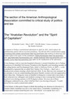 Research paper thumbnail of The "Anatolian Revolution" and the "Spirit of Capitalism"