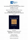 Research paper thumbnail of Autografie dell'età minore. Presentazione, Mantova,  26 maggio 2017