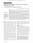 Research paper thumbnail of Mortality in New Zealand workers exposed to phenoxy herbicides and dioxins