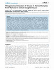 Research paper thumbnail of Metagenomic Detection of Viruses in Aerosol Samples from Workers in Animal Slaughterhouses