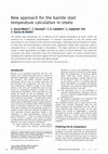 Research paper thumbnail of New approach for the bainite start temperature calculation in steels