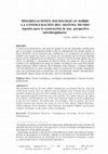 Research paper thumbnail of Disgregaciones sociológicas sobre la configuración del sistema mundo. Apuntes para la construcción de una perspectiva interdisciplinaria