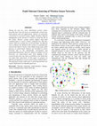 Research paper thumbnail of Fault-tolerant clustering of wireless sensor networks